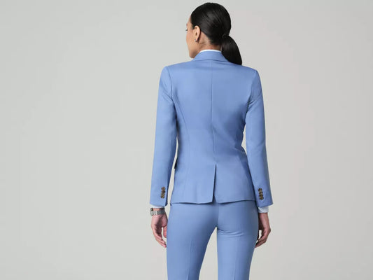 Eubank-Light Blue Suit Women