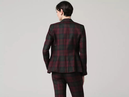 Eubank-Burgundy Suit Women